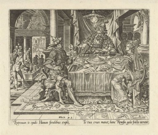 Ahasuerus and Haman Guests at Esther's