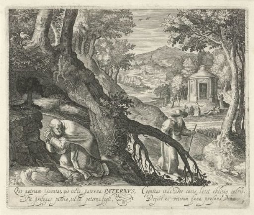 Saint Paternus of Sens as a hermit