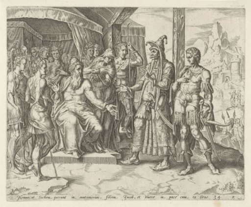 Hamor and Shechem Ask Jacob for Din