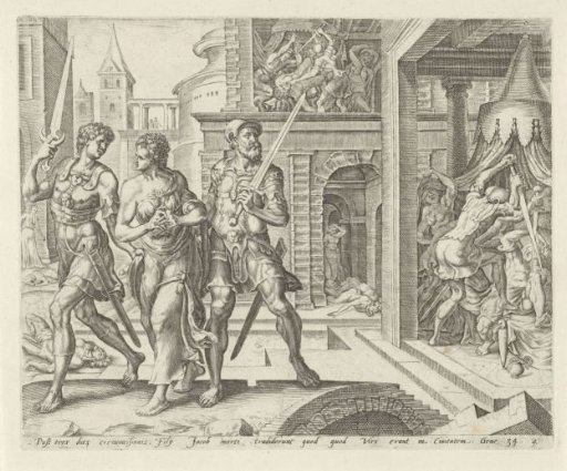 Simeon en Levi nemen Dina mee naar huis