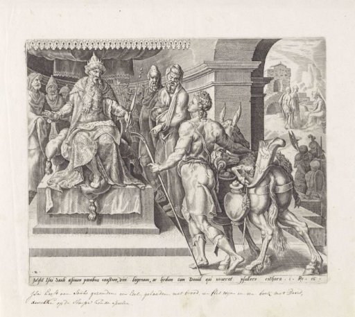 Saul Receives David at Court