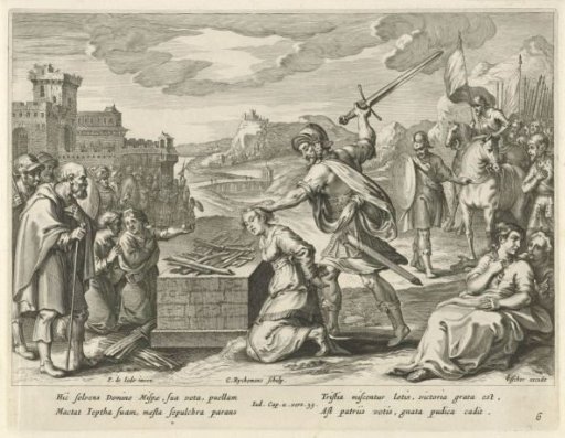 Jephthah sacrifices his daughter
