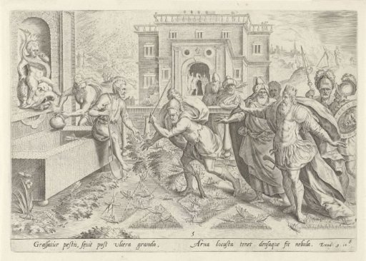 The Plague of Locusts and of the Water Turned into Blood