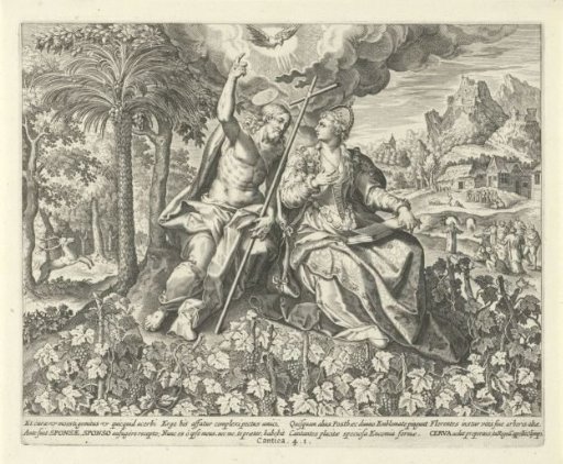 Christ and His Bride in a Vineyard