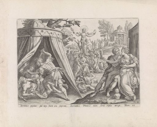 Israel Worships the Baal of Peor and Phinehas Kills Zimri and Cozbi