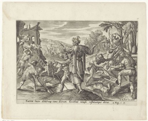 Hezekiah Orders the Idols to Be Destroyed