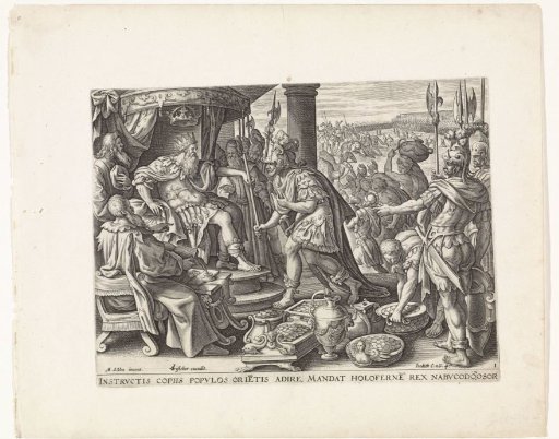 Holofernes before Nebuchadnezzar