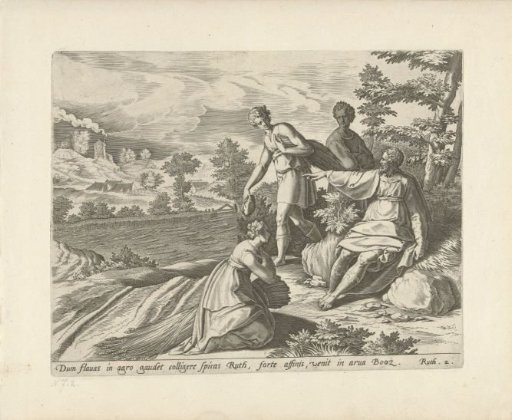 Ruth Kneels before Boaz
