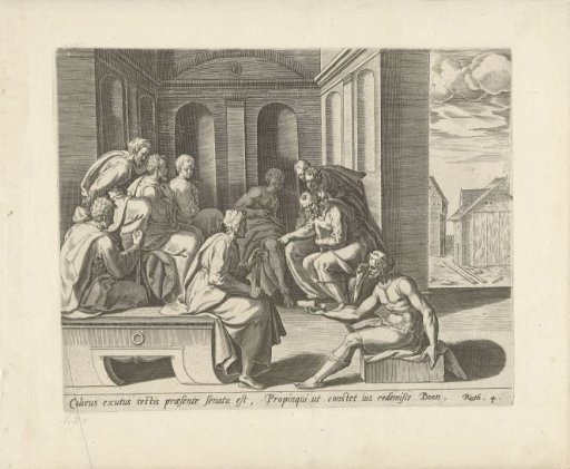 Boaz Buys the Land of Ruth and Naomi