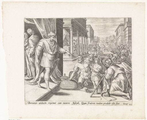 Joseph's Brothers with Benjamin Before Joseph