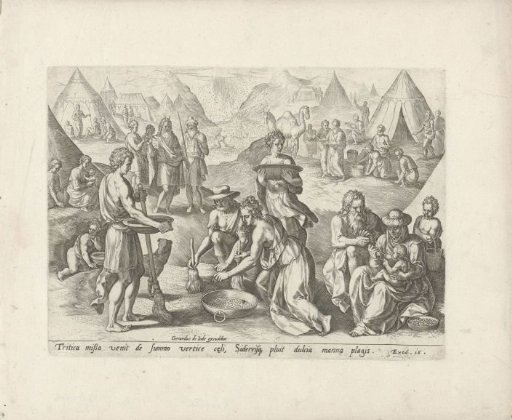 Gathering the Manna in the Wilderness