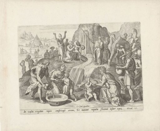 Moses Striking Water from the Rock