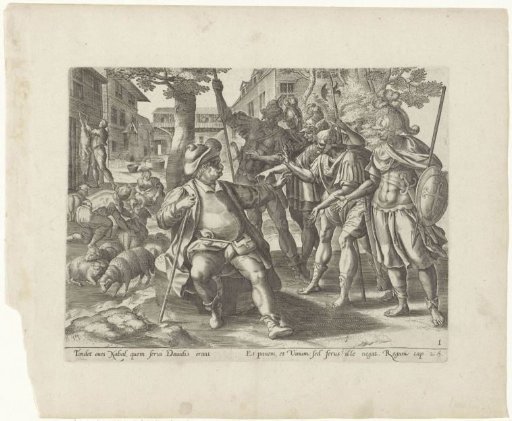 David's Men Ask Nabal for Food