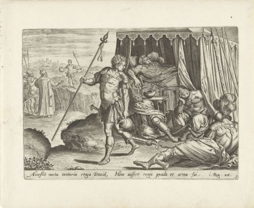 David Spares the Life of Saul