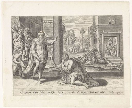 Ahasuerus gives his ring to Haman