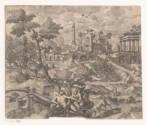 Venus mourns Adonis