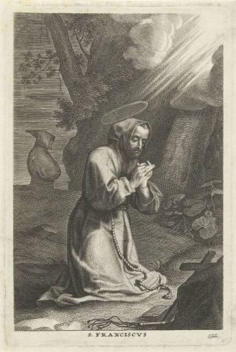 Saint Francis of Assisi in prayer