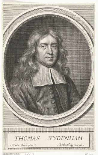 Portrait of the English physician Thomas Sydenham