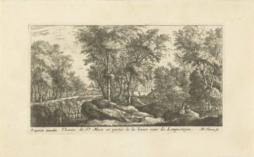Landscape with walkers