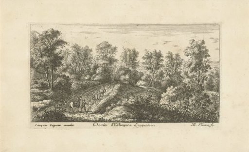 Path through a wooded landscape