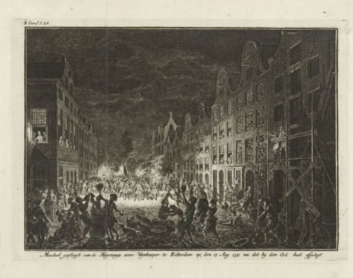 Plundering of the House of Wine Merchant Gerrit Hagedooren in Rotterdam, 1751