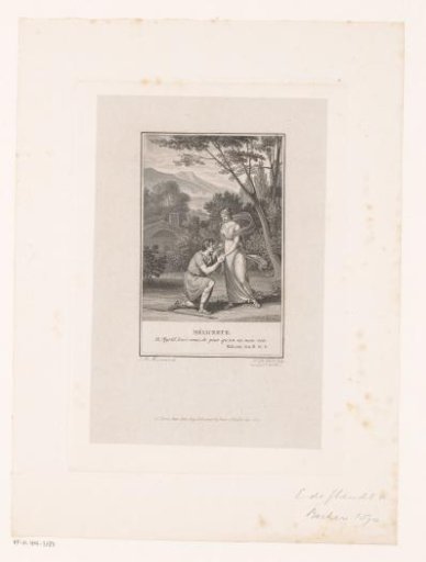 Mélicerte visited by her young admirer Myrtil