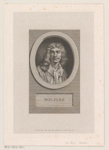 Portrait of Jean Baptiste Poquelin Molière