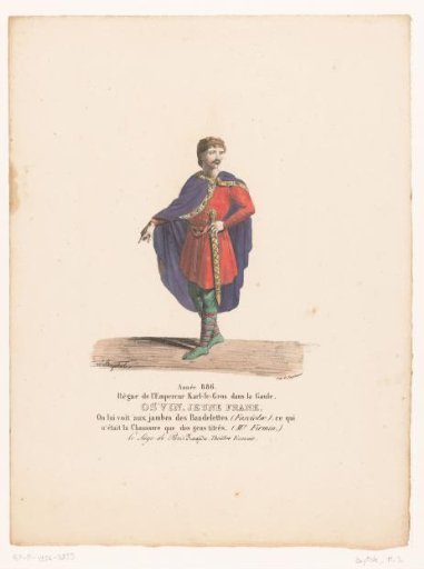 Costume of the Young Frank Osvin from the Tragedy Le Siège de Paris