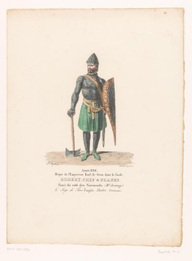 Costume of Robert the Strong from the Tragedy Le Siège de Paris
