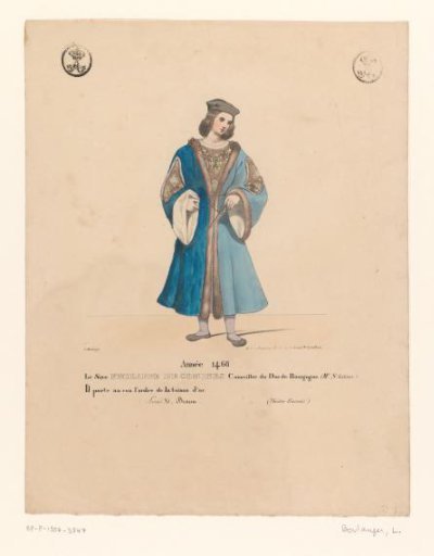 Costume of Philippe de Commynes from the drama Louis XI à Péronne