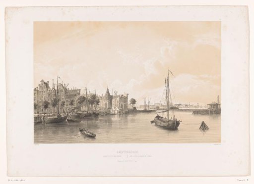 View of the Westerdok in Amsterdam