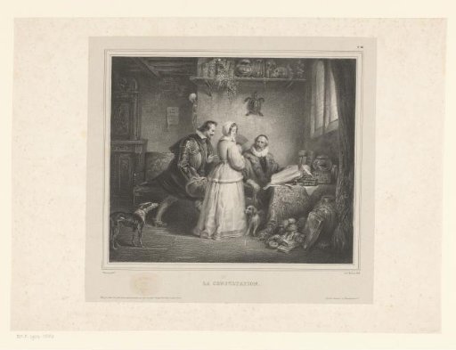 Man and woman visiting a man