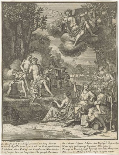 Apollo and His Muses on Mount Parnassus