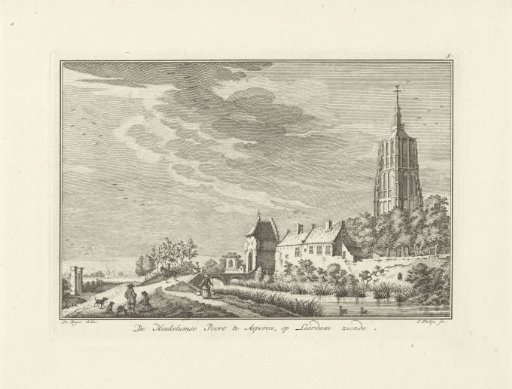 View of the Heukelumse Poort in Asperen