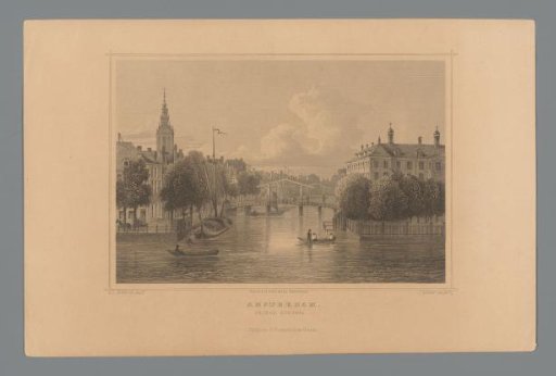 View of the Groenburgwal in Amsterdam