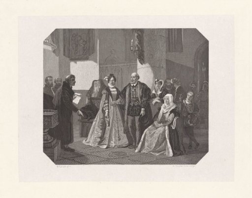 Emperor Charles V at the grave of Willem Beukelszoon in 1556