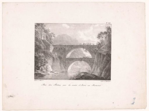 View of the Ponte dei Preti over the Chiusella near Strambinello