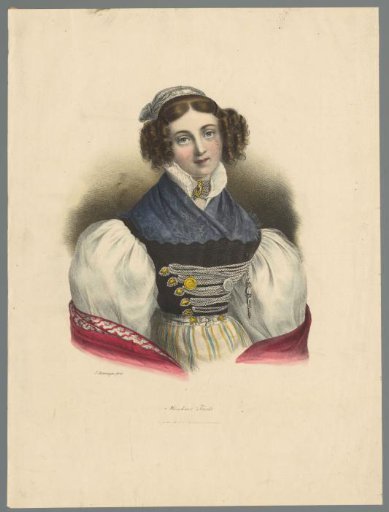 Woman in traditional dress from Munich