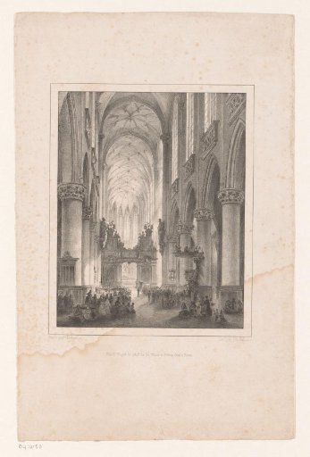 Interior of a church in Antwerp