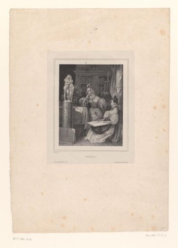 Two young women dreaming of love