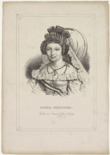 Portrait of Maria Christina of Bourbon-Sicily