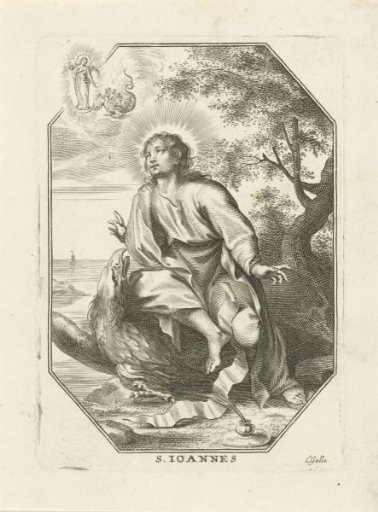 St. John, Sitting on an Eagle