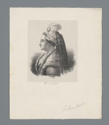 Portrait of Claire Clairon