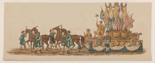 Third group in the Delft procession of 1862