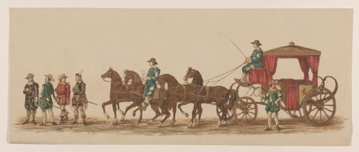 Fourth and fifth group in the Delft procession of 1862