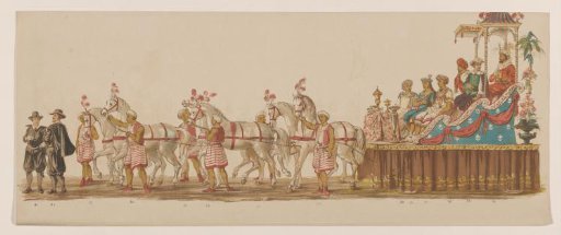 Sixth group in the Delft procession of 1862