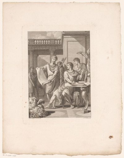 Germanicus Unrolling a Paper