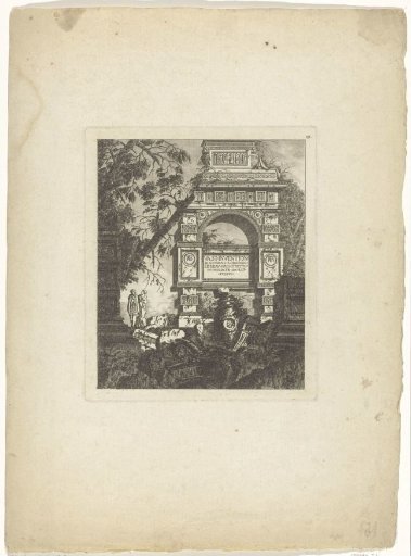 Title and 1 print of a series of ruins