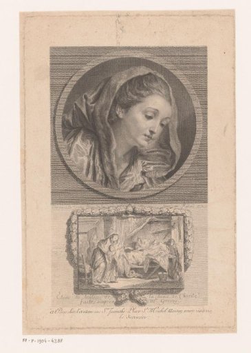 Head of a Woman and a Woman with Daughter at a Man's Deathbed