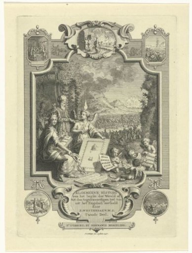 Cartouche with an allegory on the history of Israel